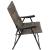 Scaun pliabil de gradina cu perna, structura metalica, 59x66x90 cm, maro Household NewTrend