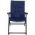 Scaun pliabil de gradina cu perna, structura metalica, 59x66x90 cm, albastru Household NewTrend