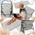 Sezlong de plaja pliabil, spatar cu cadru metalic, reglabil, 150x47 cm, gri Household NewTrend