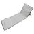 Sezlong de plaja pliabil, spatar cu cadru metalic, reglabil, 150x47 cm, gri Household NewTrend