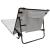 Sezlong de plaja pliabil, spatar cu cadru metalic, reglabil, 150x47 cm, gri Household NewTrend
