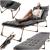 Sezlong pliabil cu 4 trepte, reglaj spatar, otel si material Oxford, 193x66x23 cm, gri Household NewTrend