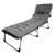 Sezlong pliabil cu 4 trepte, reglaj spatar, otel si material Oxford, 193x66x23 cm, gri Household NewTrend