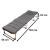 Sezlong pliabil cu 4 trepte, reglaj spatar, otel si material Oxford, 193x66x23 cm, gri Household NewTrend