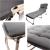 Sezlong pliabil cu 4 trepte, reglaj spatar, otel si material Oxford, 193x66x23 cm, gri Household NewTrend