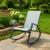 Scaun balansoar de gradina din metal si textil, 60x104x95 cm, capacitate 120 kg, gri Household NewTrend
