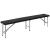 Set masa pliabila cu 2 banci, 180 cm, negru, HDPE si cadru metalic anticoroziv Household NewTrend