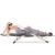 Sezlong pliabil cu perna si suport picioare reglabil, 176x66x92 cm, gri Household NewTrend