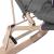 Sezlong pliabil cu perna si suport picioare reglabil, 176x66x92 cm, gri Household NewTrend