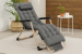 Sezlong pliabil cu perna si suport picioare reglabil, 176x66x92 cm, gri Household NewTrend