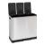Cos gunoi 5Five Ariane, colectare selectiva, 3 compartimente 18L, inox, 61x36x62 cm, gri Household NewTrend