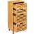 Comoda 5Five Sicela cu 4 sertare, bambus, 40x30x98 cm, natur Household NewTrend