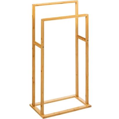 Suport prosoape 5Five Bamboo, 2 brate, bambus, 42x24x82 cm, maro Household NewTrend