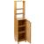 Dulap baie 5Five Sicela cu usa si rafturi, bambus, 38x33x168 cm, natur Household NewTrend