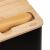 Cutie paine 5Five Color Edition cu capac din lemn, include cutit, 33x21x15 cm, negru Household NewTrend