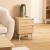 Noptiera 5Five Abana cu 2 sertare, PAL, finisaj stejar, 40x40x56 cm, bej Household NewTrend
