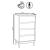 Noptiera Abana cu 4 sertare, PAL si MDF, 60x40x107 cm, bej Household NewTrend