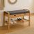 Banca suport pantofi 5Five cu 2 sertare, bambus, 74x34x55 cm, bej Household NewTrend