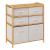Etajera dubla 5Five Tidy Box, 6 compartimente, 66x33x78 cm, natur Household NewTrend