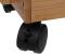 Etajera 5Five pentru spatii inguste, pe roti, 3 niveluri, bambus, 33x18x89 cm, natur Household NewTrend