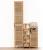 Etajera 5Five pentru spatii inguste, pe roti, 3 niveluri, bambus, 33x18x89 cm, natur Household NewTrend