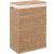 Cos rufe 5Five din trestie impletita, cadru metalic, 40 litri, 37x22x55 cm, maro Household NewTrend
