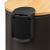 Cos gunoi 5Five Modern Color cu capac bambus si sistem soft-close, otel, polipropilena si bambus, 3L, 22x17x23 cm, negru Household NewTrend