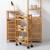 Etajera mobila cu 3 niveluri 5Five Bambou, din bambus, 36x15x74 cm, bej Household NewTrend