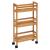 Etajera mobila cu 3 niveluri 5Five Bambou, din bambus, 36x15x74 cm, bej Household NewTrend