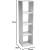 Biblioteca 5Five Mix n&apos;Modul cu 4 compartimente, 35x32x134 cm, alb Household NewTrend