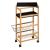 Carucior 5Five Blackwood cu 3 niveluri, bambus si MDF, 41x22x83 cm, natur si negru Household NewTrend