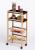 Carucior 5Five Blackwood cu 3 niveluri, bambus si MDF, 41x22x83 cm, natur si negru Household NewTrend