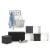 Taburet pliabil 5Five patrat cu spatiu de depozitare, MDF, 31x31x31 cm, gri Household NewTrend