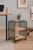 Etajera 5Five cu 2 compartimente, MDF si metal, 43x28x52 cm, negru Household NewTrend