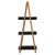 Etajera cu 3 rafturi 5Five Natureo, MDF si bambus, 30x18x82 cm, negru Household NewTrend