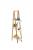Etajera cu 3 rafturi 5Five Natureo, MDF si bambus, 30x18x82 cm, alb Household NewTrend