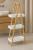 Etajera cu 3 rafturi 5Five Natureo, MDF si bambus, 30x18x82 cm, alb Household NewTrend