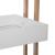 Etajera cu 4 rafturi 5Five Natureo pe roti, MDF si bambus, 40x30x88 cm, alb Household NewTrend