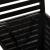 Cos rufe 5Five Sicela din lemn MDF, capacitate 65 litri, 40x40x58 cm, negru Household NewTrend