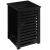 Cos rufe 5Five Sicela din lemn MDF, capacitate 65 litri, 40x40x58 cm, negru Household NewTrend