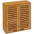 Dulap suspendat 5Five Sicela cu usa si rafturi, bambus si MDF, 52x20x59 cm, natur Household NewTrend