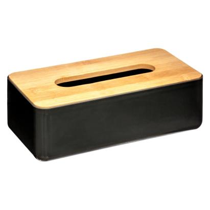 Cutie servetele 5Five Natureo cu capac detasabil, polipropilena, 26x13x9 cm, negru Household NewTrend