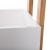 Etajera cu roti Atmosphera Natureo cu 3 niveluri, bambus si MDF, 41x20x81 cm, alb Household NewTrend