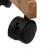 Etajera cu roti Atmosphera Natureo cu 3 niveluri, bambus si MDF, 41x20x81 cm, negru Household NewTrend
