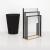 Suport prosoape 5Five Natureo cu 3 brate, 55x24x82 cm, MDF si bambus, negru Household NewTrend