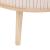 Masuta cafea rotunda Atmosphera Nysos cu usi glisante si raft, 60x40 cm, crem natur Household NewTrend