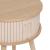 Noptiera rotunda Atmosphera Nysos cu 2 usi glisante si raft interior, 40x54 cm, crem natur Household NewTrend