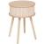 Noptiera rotunda Atmosphera Nysos cu 2 usi glisante si raft interior, 40x54 cm, crem natur Household NewTrend