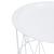 Masuta cafea cu depozitare Atmosphera Kumi, otel, 37x40 cm, alb Household NewTrend