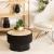 Masuta cafea Atmosphera Enola cu spatiu depozitare, MDF, 55x38 cm, negru Household NewTrend